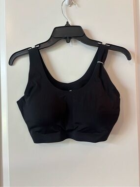 Feather Bra Wireless Seamless Comfort Bralette Black XL NWT Soft Stretch